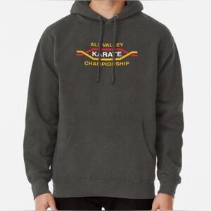 Cobra Kai All Valley Karate Championship Pullover Hoodie – Gray – Unisex Size M